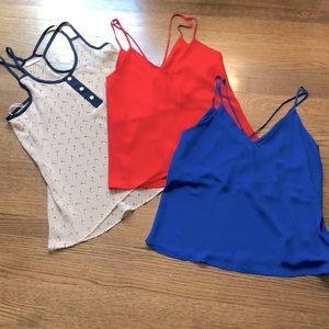 🤩 Set of three silky tanks - Sz S